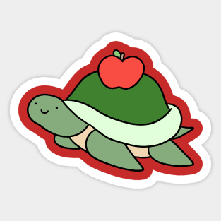 Apple Turtle Sticker